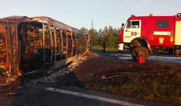 13 dead in bus crash in Russia