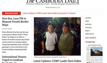 Cambodian paper shuts in face of PM’s tax demand