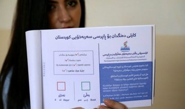 Iraq’s Kurds set for contentious independence vote