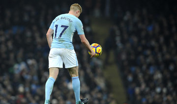 Kevin De Bruyne setting the standard at Manchester City, says Pep Guardiola