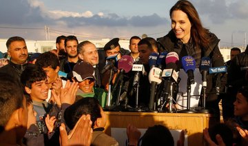 Angelina Jolie calls for end to Syria war, meets refugees