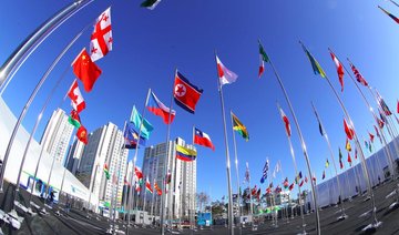 North Korean flag raised in athletes’ village for Winter Olympics