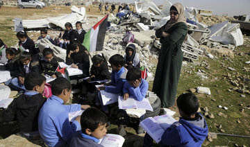 Israeli authorities knock down part of Bedouin school in West Bank