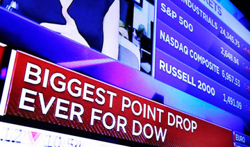 Dow plunges 1,175 points in worst day for stocks since 2011