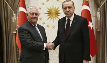 Tillerson bids to ease Turkey tensions in Erdogan talks