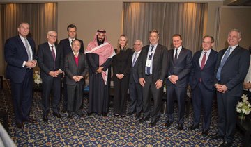 Crown Prince Mohammed bin Salman meets with 40 US executives