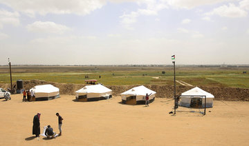 Gazans pitch protest tents on Israel border as tensions mount