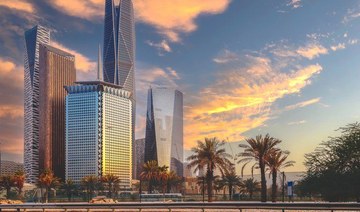 Sunset over King Abdullah Financial District, in Riyadh (Shutterstock)