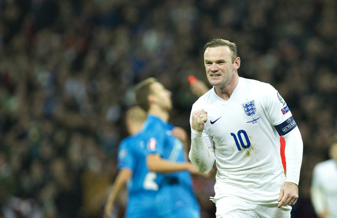 Captain Wayne Rooney in 100th England appearance