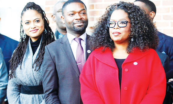 ‘Selma’ stars including Oprah march in honor of MLK