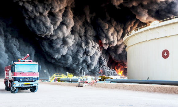 Libya oil installations hit