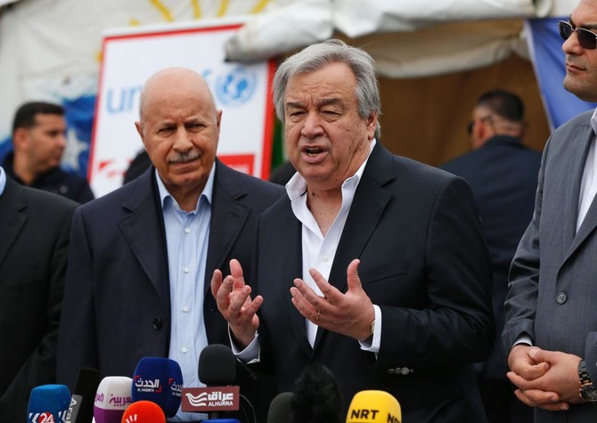 UN secretary-general calls for more aid as people flee Mosul