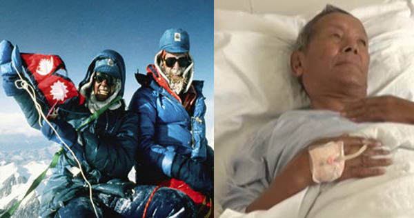  Former guide who first scaled Everest 10 times hospitalized