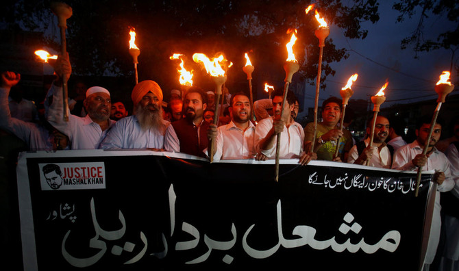 Mob attacks man accused of blasphemy in northern Pakistan