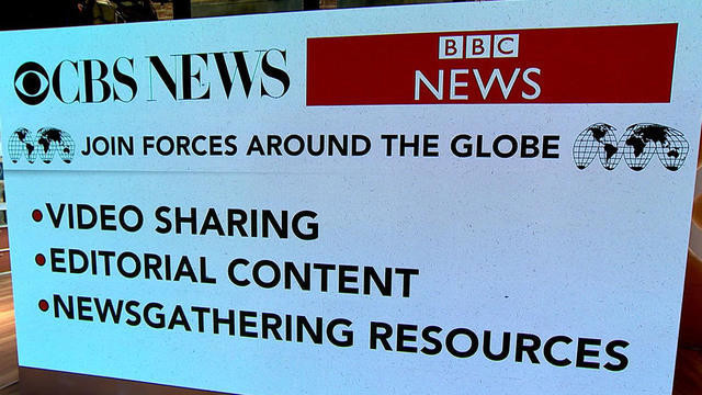 CBS, BBC announce global newsgathering tie-up