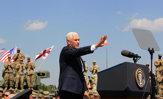 Pence slams Russian ‘occupation’ on Georgia visit