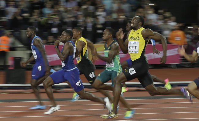 Gatlin spoils Bolt’s farewell in 100 with remarkable gold