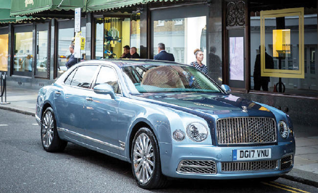 Bentley takes up summer residence at Harrods