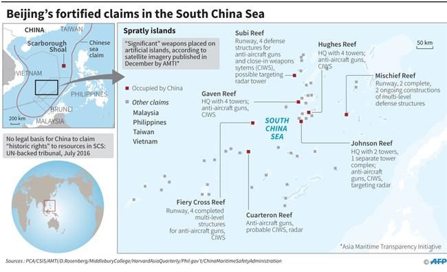 Philippines says China has agreed no new expansion in South China Sea