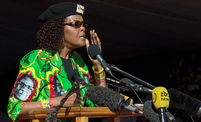 Grace Mugabe returns to Zimbabwe despite assault claim