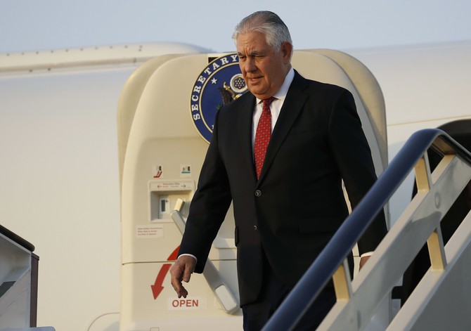 Tillerson arrives in Riyadh ahead of Saudi-Iraqi talks