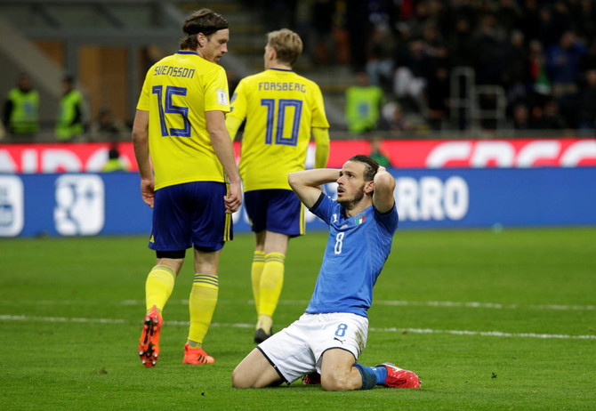 Italy miss out on World Cup as Sweden qualify