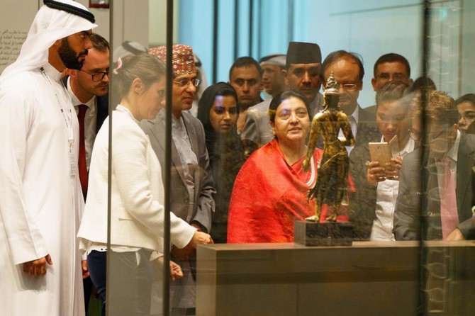 Nepal’s president tours Louvre Abu Dhabi with her delegation