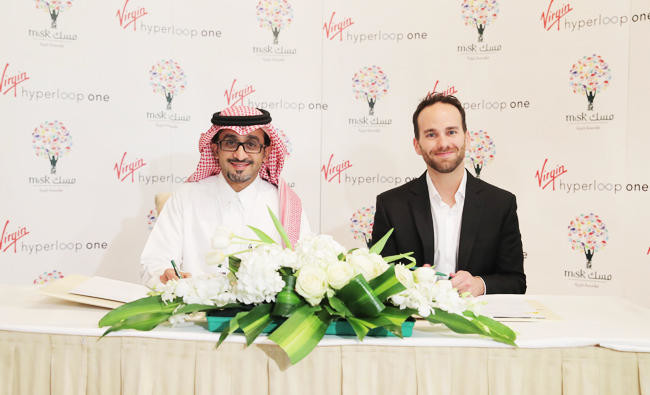 Misk Foundation and Virgin Hyperloop One sign major deal