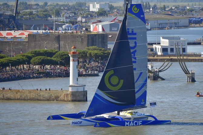 Frenchman smashes record for non-stop solo sailing around the world