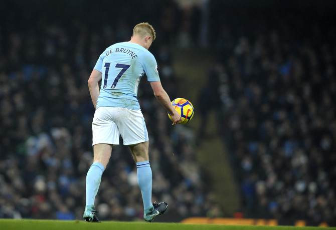 Kevin De Bruyne setting the standard at Manchester City, says Pep Guardiola