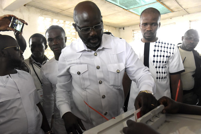 Ex-footballer Weah wins landmark Liberia presidential vote