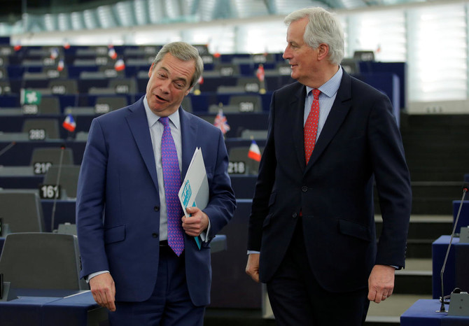 Brexiteer Nigel Farage enters the lion’s den to meet EU’s chief negotiator