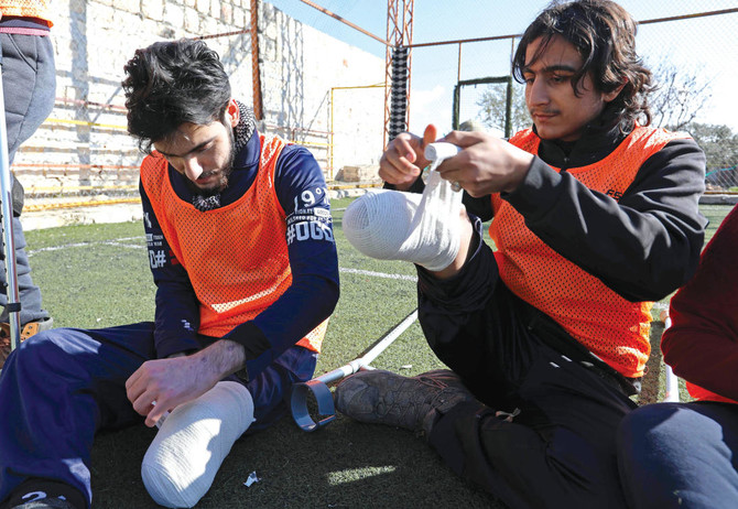 Football provides solace for those left without limbs by Syria war