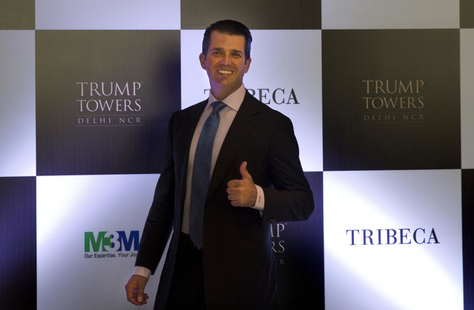 Donald Jr. arrives in India to help sell Trump-branded apartments