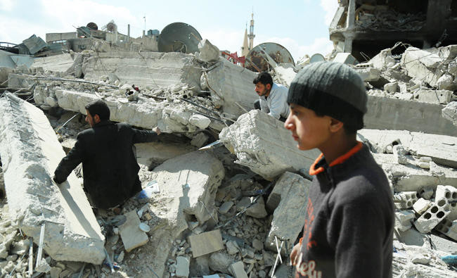 Syrian teen posts videos from the rubble of war zone