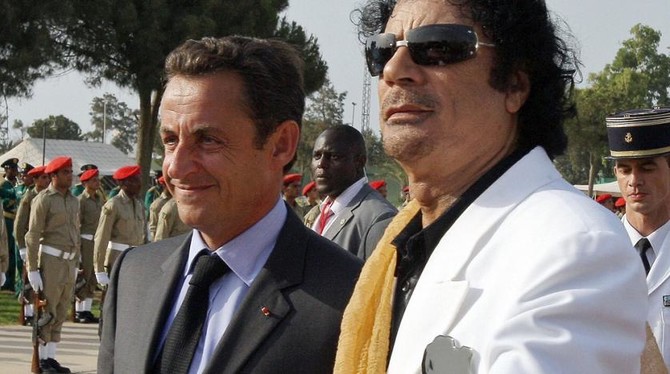 Ex-French president Sarkozy held on Qaddafi claims